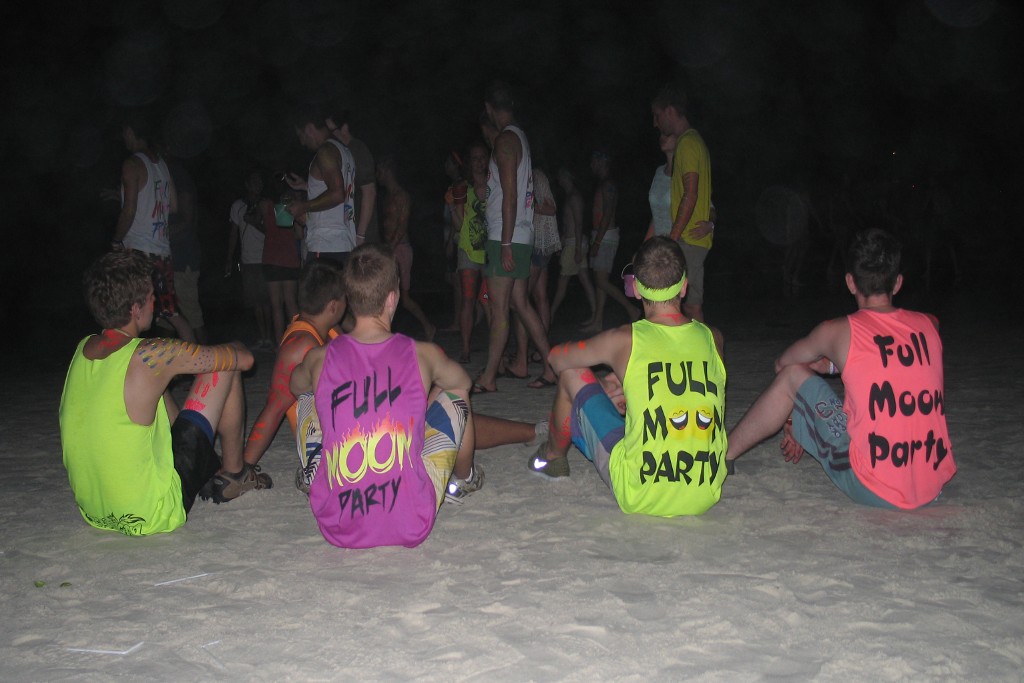 Neon Full Moon Party T-shirts